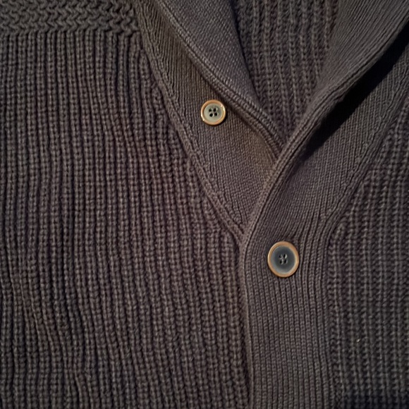 Mango Navy Knit Cardigan Sweater - Picture 7 of 12